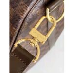 Louis Vuitton LV Unisex Keepall Bandoulière 55 Brown Coated Canvas Cowhide Leather - Imagen 11