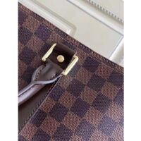 Louis Vuitton LV Unisex Keepall Bandoulière 55 Brown Coated Canvas Cowhide Leather (13)