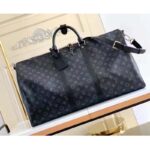 Louis Vuitton LV Unisex Keepall Bandoulière 55 Travel Bag Coated Canvas Cowhide – Image 2