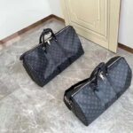 Louis Vuitton LV Unisex Keepall Bandoulière 55 Travel Bag Coated Canvas Cowhide – Image 6
