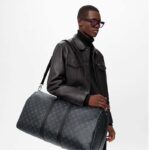 Louis Vuitton LV Unisex Keepall Bandoulière 55 Travel Bag Coated Canvas Cowhide – Image 14