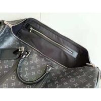 Louis Vuitton LV Unisex Keepall Bandoulière 55 Travel Bag Coated Canvas Cowhide (11)