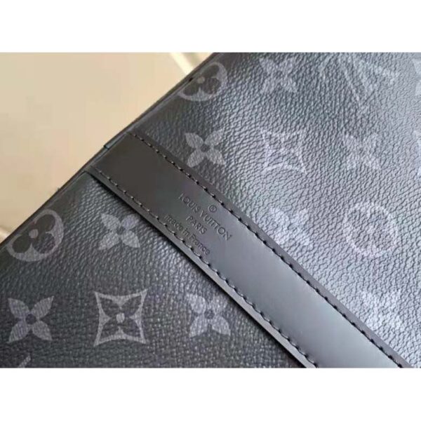 Louis Vuitton LV Unisex Keepall Bandoulière 55 Travel Bag Coated Canvas Cowhide (8)