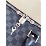 Louis Vuitton LV Unisex Keepall Bandoulière 55 Travel Bag Grey Damier Graphite Canvas - Image 11