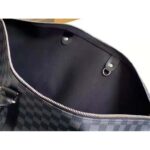 Louis Vuitton LV Unisex Keepall Bandoulière 55 Travel Bag Grey Damier Graphite Canvas - Image 12