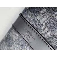 Louis Vuitton LV Unisex Keepall Bandoulière 55 Travel Bag Grey Damier Graphite Canvas (16)