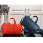 Louis Vuitton LV Unisex Keepall XS Blue Aerogram Cowhide Leather Textile Lining - immagine 9