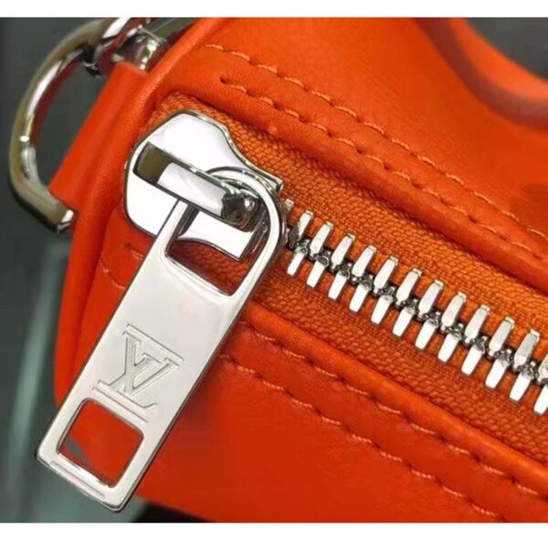 Louis Vuitton LV Unisex Keepall XS Orange Aerogram Cowhide Leather Textile Lining (4)