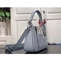 Louis Vuitton LV Unisex Marelle Handbag Blue Epi Grained Cowhide Leather Canvas (10)