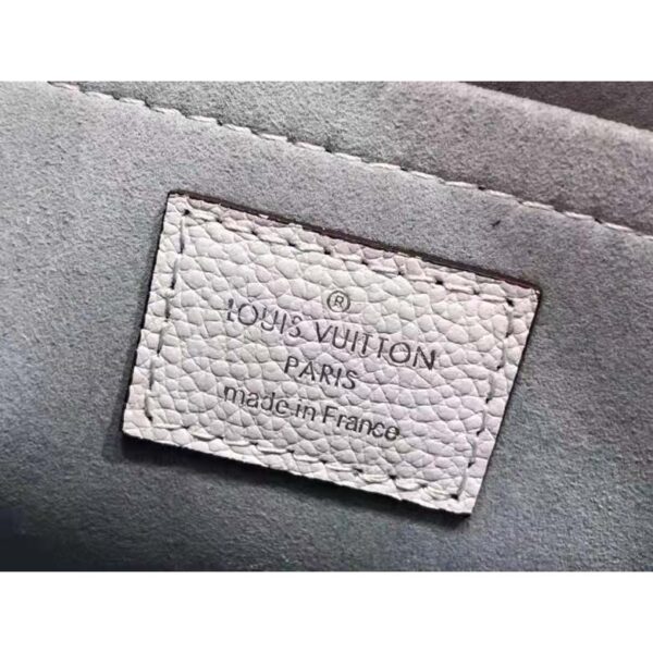 Louis Vuitton LV Unisex Marelle Handbag Blue Epi Grained Cowhide Leather Canvas (5)