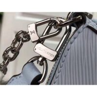 Louis Vuitton LV Unisex Marelle Handbag Blue Epi Grained Cowhide Leather Canvas (10)