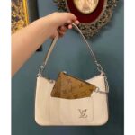 Louis Vuitton LV Women Marelle Handbag Quartz White Epi Grained Cowhide Canvas - Image 12