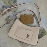 Louis Vuitton LV Women Marelle Handbag Quartz White Epi Grained Cowhide Canvas - Image 3