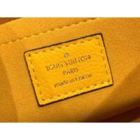 Louis Vuitton LV Unisex Marelle Handbag Yellow Epi Grained Cowhide Leather Canvas (12)