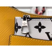 Louis Vuitton LV Unisex Marelle Handbag Yellow Epi Grained Cowhide Leather Canvas (12)