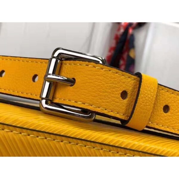 Louis Vuitton LV Unisex Marelle Handbag Yellow Epi Grained Cowhide Leather Canvas (4)