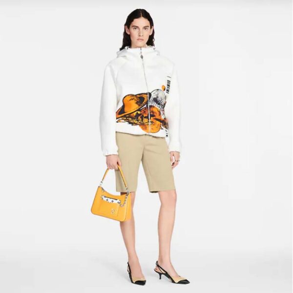 Louis Vuitton LV Unisex Marelle Handbag Yellow Epi Grained Cowhide Leather Canvas (6)