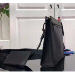 Louis Vuitton LV Unisex Messenger Voyage Black Aerogram Cowhide Leather Textile Lining - Bild 4