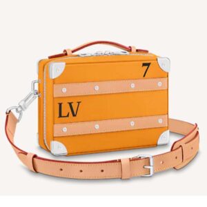 Louis Vuitton LV Unisex NBA Handle Soft Trunk No. 7 Saffron Cowhide Calf