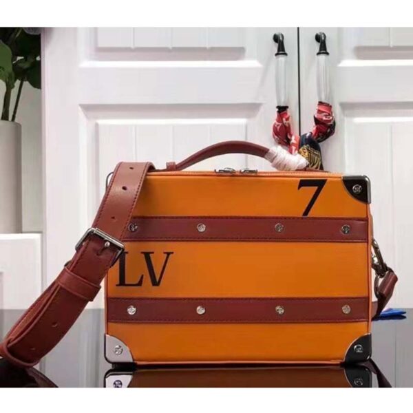 Louis Vuitton LV Unisex NBA Handle Soft Trunk No. 7 Saffron Cowhide Calf (2)
