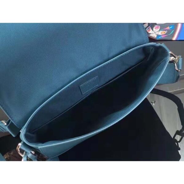 Louis Vuitton LV Unisex New Messenger Blue Aerogram Cowhide Leather Textile Lining (10)