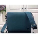 Louis Vuitton LV Unisex New Messenger Blue Aerogram Cowhide Leather Textile Lining - Bild 2