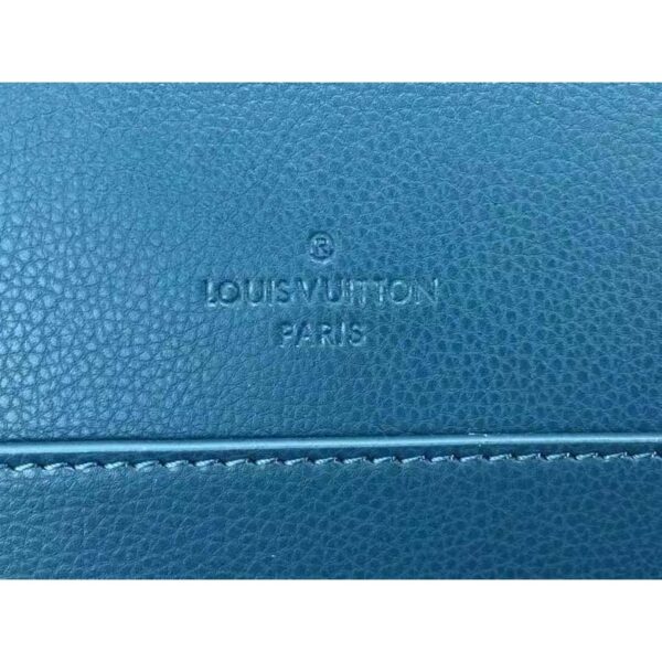 Louis Vuitton LV Unisex New Messenger Blue Aerogram Cowhide Leather Textile Lining (2)