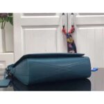 Louis Vuitton LV Unisex New Messenger Blue Aerogram Cowhide Leather Textile Lining - Bild 5