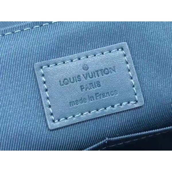 Louis Vuitton LV Unisex New Messenger Blue Aerogram Cowhide Leather Textile Lining (7)