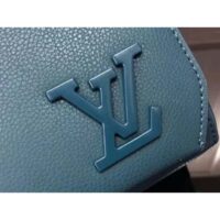 Louis Vuitton LV Unisex New Messenger Blue Aerogram Cowhide Leather Textile Lining (3)