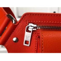 Louis Vuitton LV Unisex New Sling Aerogram Slingbag Orange Aerogram Cowhide Leather (9)