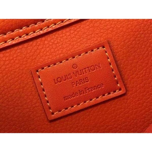 Louis Vuitton LV Unisex New Sling Aerogram Slingbag Orange Aerogram Cowhide Leather (7)