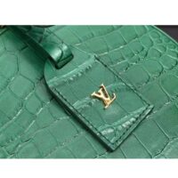 Louis Vuitton LV Unisex Petite Boite Chapeau Green Matte Alligator Leather (4)