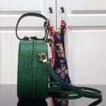 Louis Vuitton LV Unisex Petite Boite Chapeau Green Matte Alligator Leather - Bild 5