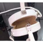 Louis Vuitton LV Unisex Petite Boite Chapeau Latte Matte Alligator Leather - Image 6