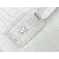 Louis Vuitton LV Unisex Petite Boite Chapeau Latte Matte Alligator Leather (3)