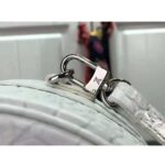 Louis Vuitton LV Unisex Petite Boite Chapeau Latte Matte Alligator Leather - Image 9