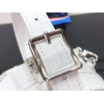 Louis Vuitton LV Unisex Petite Boite Chapeau Latte Matte Alligator Leather - Image 7