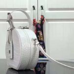 Louis Vuitton LV Unisex Petite Boite Chapeau Latte Matte Alligator Leather - Image 4