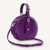 Louis Vuitton LV Unisex Petite Boite Chapeau Purple Matte Alligator Leather