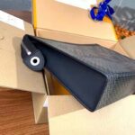 Louis Vuitton LV Unisex Pochette Voyage MM Bag Gray Damier Graphite 3D Coated Canvas - Image 6