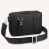 Louis Vuitton LV Unisex Sirius Messenger Bag Damier Infini Onyx Cowhide Leather