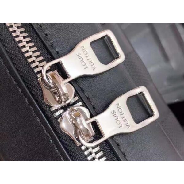 Louis Vuitton LV Unisex Sirius Messenger Bag Damier Infini Onyx Cowhide Leather (4)