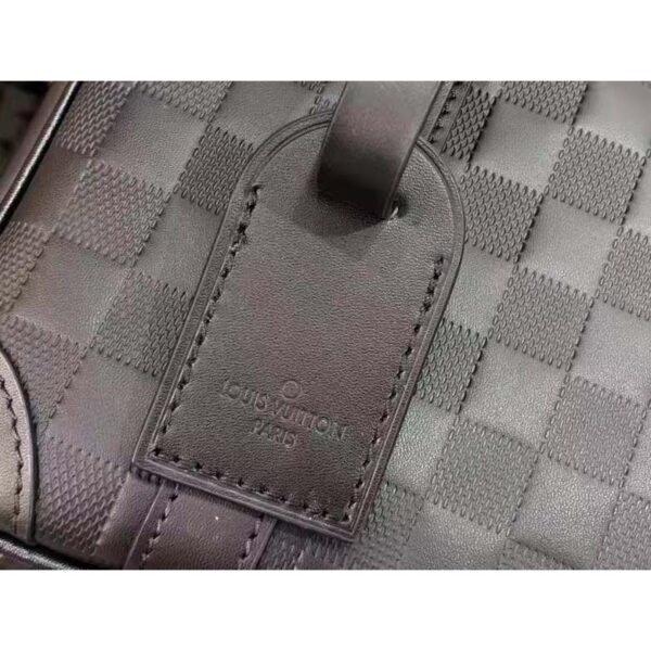 Louis Vuitton LV Unisex Sirius Messenger Bag Damier Infini Onyx Cowhide Leather (7)