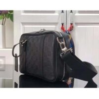 Louis Vuitton LV Unisex Sirius Messenger Bag Damier Infini Onyx Cowhide Leather (1)