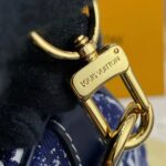 Louis Vuitton LV Women Speedy Bandoulière 25 Handbag Navy Blue Denim Jacquard Calfskin - Image 13