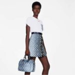 Louis Vuitton LV Women Speedy Bandoulière 25 Handbag Navy Blue Denim Jacquard Calfskin - Image 16