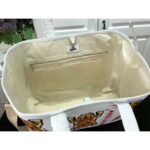 Louis Vuitton LV Unisex Tote Journey White Cowhide Leather Textile Lining - Image 5