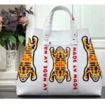 Louis Vuitton LV Unisex Tote Journey White Cowhide Leather Textile Lining - Image 2