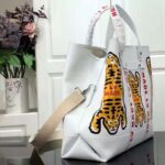 Louis Vuitton LV Unisex Tote Journey White Cowhide Leather Textile Lining - Image 3